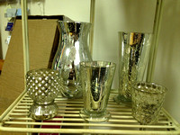 Mercury votives, vases