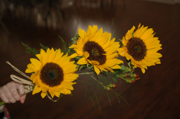 Sunflowers centerpiece